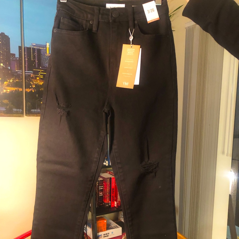 BRAND NEW YMI Vintage Dream black jeans.